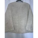 Coldwater Creek Size 1X Wide Leg Embroidered Pants Jacket Set Linen Khaki Photo 8