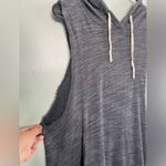 Project Social T  X Out from Under Grey Sleeveless Hooded Muscle Sweatshirt SZ S Photo 2