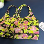 Lululemon Energy Bra Luxtreme NWT Size 4 Inflect Floral Highlight Yellow Multi Photo 1