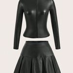 Long Sleeve Top & Mini Skirt Set Photo 3