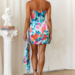 Hello Molly  Mint/Pink Happiness Strapless Mini Dress Photo 3