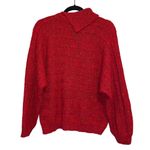 Vintage Duet Red Confetti Dolman Style Wool Blend Sweater Size L Photo 5