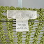 Isabella Rodriguez VTG Crochet Knit Y2K cottagecore Cardigan Green sweater sz S Photo 3