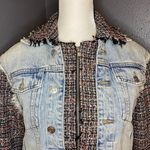 Current/Elliott The Charmer Tweed & Denim Jacket Photo 7