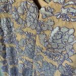 Alex Evenings Dress Size 16W Purple Peach Nude Lace Floral Overlay VNeck Elegant Photo 3