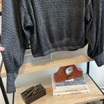 We The Free Lightweight Dolman Sleeve Waffle Knit Gray LS Top Tee, XS Photo 3