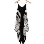 Philosophy Republic Clothing Jumpsuit Womens XS Black White Tie Dye V-Neck Boho Photo 4
