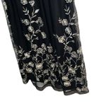 Dress Barn Roz & Ali  Black Floral Embroidered Elegant Shift Sleeveless Dress Sz12 Photo 1