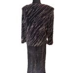 Alex Evenings Vintage Metallic Black Dress Set – Elegant Formalwear Photo 1