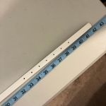 Betsey Johnson White Leather Skinny Thin Fish Embellished Buckle Belt Size Large Photo 2