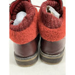 Womans Nature Breez Maroon Combat Boots Size 7 Red Photo 4