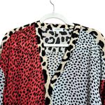 Umgee  Top Womens Medium Multicolor Mix Print Art To Wear Ruffle Sleeves Blouse Photo 1