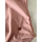 Joan Vass  Ruffle One Piece Swimsuit Plunge‎ Neckline Rose Pink Size S Photo 5