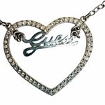 Guess  Rhinestone Open Heart Necklace Photo 6