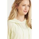 Michael Stars  Jo‎ Mesh Hoodie Lime Green Neon Yellow Size S EUC Photo 2