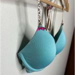 Betsey Johnson Betsy Johnson Blue Convertible Cheetah Strap Bra Size 32B Photo 6