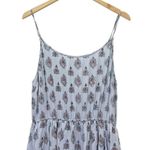 Roller Rabbit August Dakota Mini Dress Light Blue & Red Batik Print Size Small Photo 6