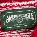 American Eagle | Small | Red Knit Fairisle Holiday Christmas Long Sleeve Sweater Photo 4