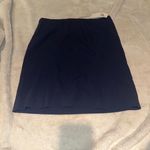 Philosophy Di Alberta Ferretti Navy Blue Cady Pencil Skirt Photo 3