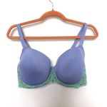 Wacoal Womens Embrace Lace Bra Size 36DD Purple Underwire Coquette Romantic Photo 1