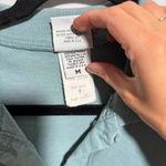 VTG Mill Valley Cotton Teal Button Up Top Lagenlook Artsy Boho USA Made M Preppy Green Size M Photo 4