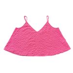 Lilly Pulitzer  bright pink textured tank top size L Photo 12