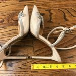 EXPRESS  Women's Chic Cream and Silver Strappy Heels Photo 3