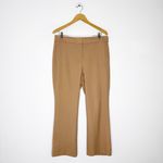 J.Crew Willa Cropped Flare Pants Italian Wool Khaki Wheat Size 12 Photo 2