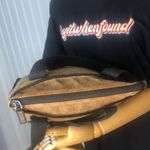 Gucci GG Monogram Canvas Leather Tote Bag Zipper Closure Front Zipper Pocket VTG Photo 11