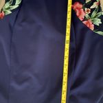 BCX  Navy Dress with Pink Floral Accents Photo 5