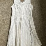 Nine West  White Tank Mini Dress Fit N Flare Bridal Neutral Bachelorette 8 Photo 5