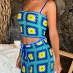 ZARA crochet top blouse crop top bandeau open work summer vacation open back Photo 4