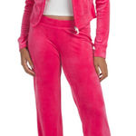 Juicy Couture NWT 2pc Velour Track Set Pink Size L Photo 0