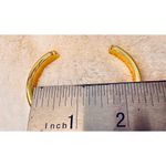 Gold Tone "Love" Affirmation Wide Bracelet with Crystals Costume Jewelry Photo 5