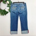Bebe Vintage Distressed Medium Wash Bootcut Jeans 29 Photo 2
