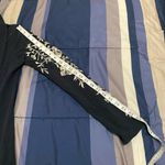 Lucky Brand Black Cardigan with White Embroidery Photo 4