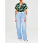 Ulla Johnson NWT  Womens Rosie Top Size 2 Olivinite Short‎ Sleeve Vibrant Boho Photo 10