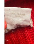 G.H. Bass & Co Red Cable Knit Wool Zip Sweater Women’s M Mock Neck Classic Size M Photo 6