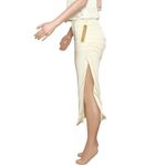 Lovers + Friends  Gianne Satin Skirt, Ivory, XS Photo 12