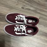 Vans  Women's Burgundy and White Sneakers Photo 1