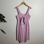 Pact Wild English Lavender Jolene Tie-Back Dress Women M Pocket Organic Cotton Photo 1