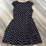 Lauren Ralph Lauren Black and White Polka Dot Midi Dress Stretch Classic Size XL Photo 1