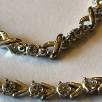 2 Vintage Avon Silver Tone & Clear CZ Rhinestone Bracelets Photo 3