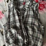 H&M Flannel Vest Crop Top  Photo 0