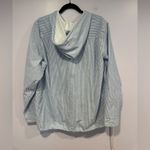 Charles River Apparel Striped Blue and White Charles River Quarter Zip Hoodie Photo 3