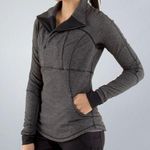 Lululemon base runner 1/2 zip black herringbone pattern heathered jacket Photo 0