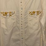 MADAME BRAND CREME COLORED EMBELLISHMENT ALL OVER LONG SLEEVE BUTTON DOWN Size undefined Photo 2