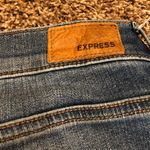 EXPRESS Skinny Mid Rise Distressed Jeans Photo 5
