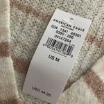 American Eagle Womens cream striped boxy cropped cardigan Photo 2