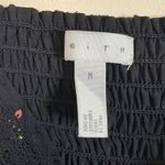 Leith  Floral Print Maxi Dress‎ Black Lace Trim Spaghetti Strap M Medium Photo 4